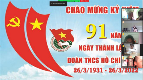 Lớp 5b chào mừng 91 năm ngày thành đoàn tncs hcm 26/3/1931 – 26/3/2022
